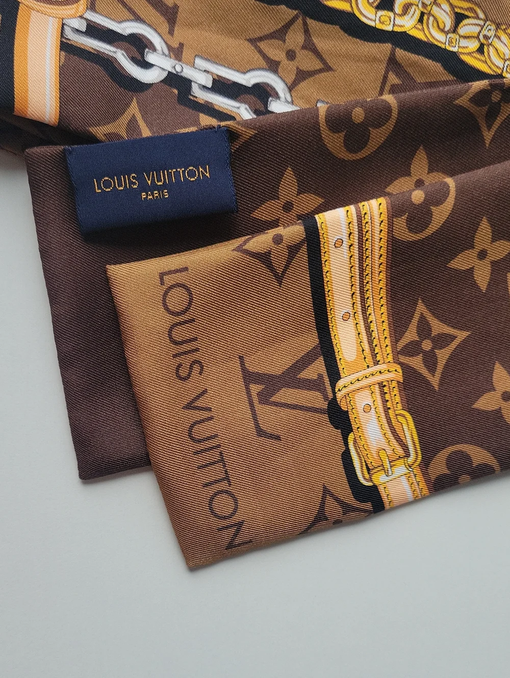 Louis Vuitton Brown Monogram Silk Bandeau